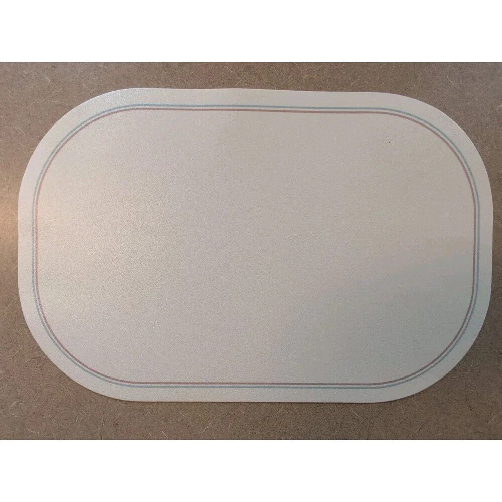 Vtg 5 Corelle Corning English Breakfast Placemats Vinyl/Foam Reversible RARE!